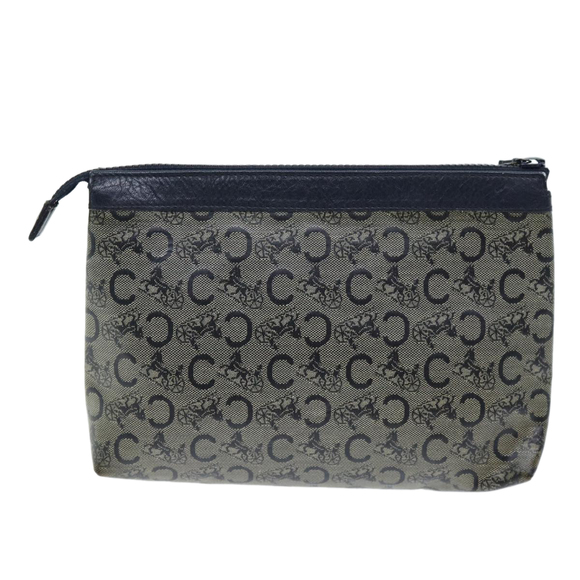 CELINE C Macadam Canvas Pouch Navy Auth bs14376 - Picture 2 of 16